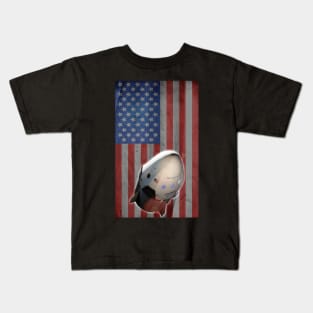 Launch America Flag and Rocket Kids T-Shirt